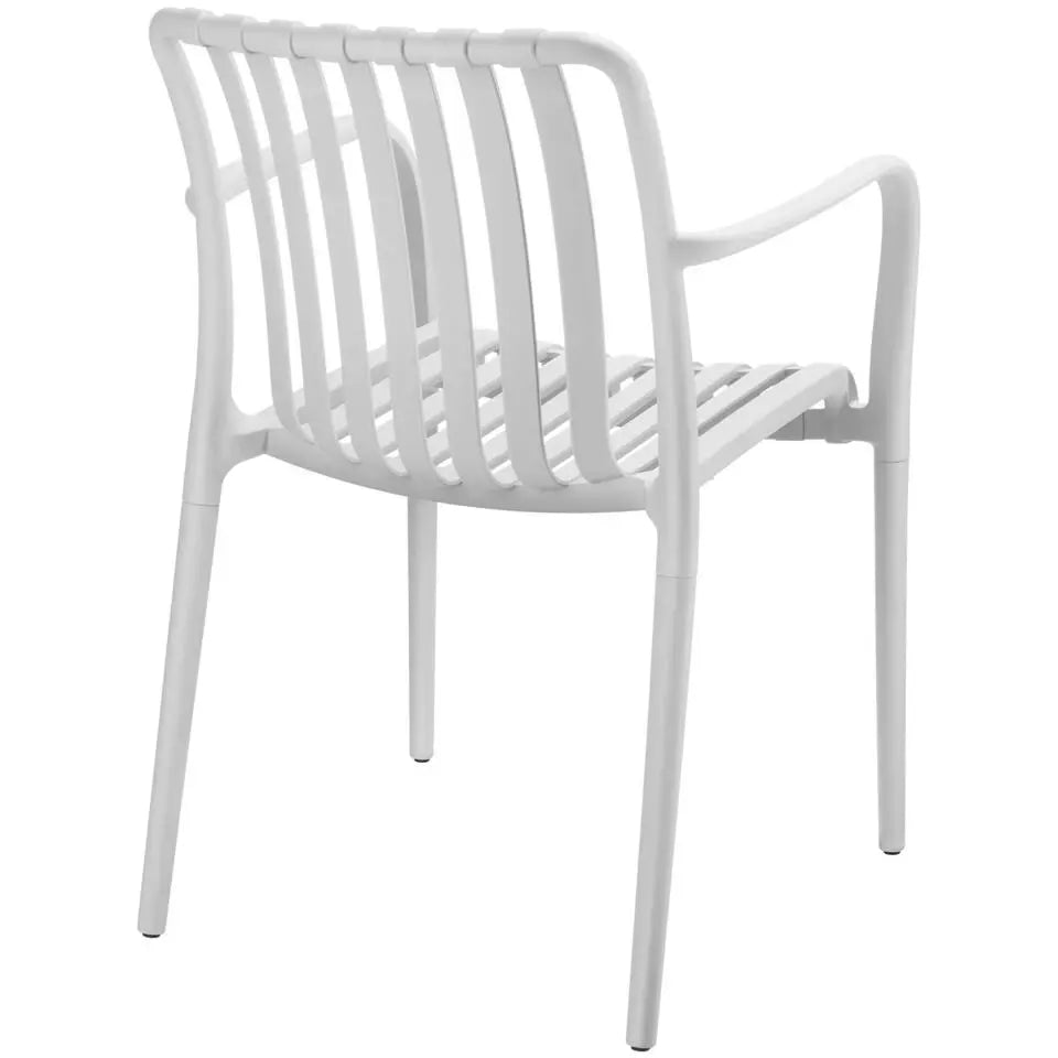 Tectake Chaises de jardin Alcudia, lot de 2 - Résistantes aux intempéries - Empilables - En plastique