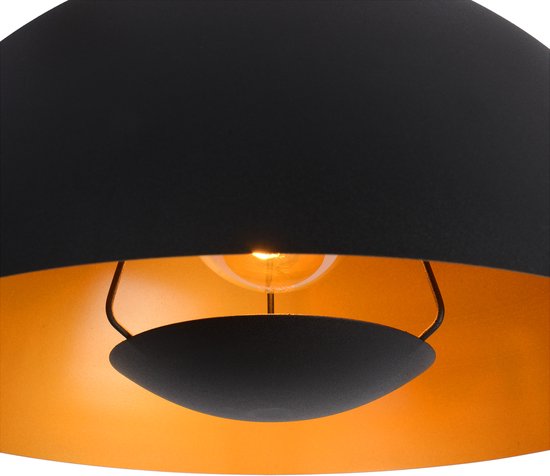 Lucide SIEMON - Suspension - Ø 40 cm - 1xE27 - Noir