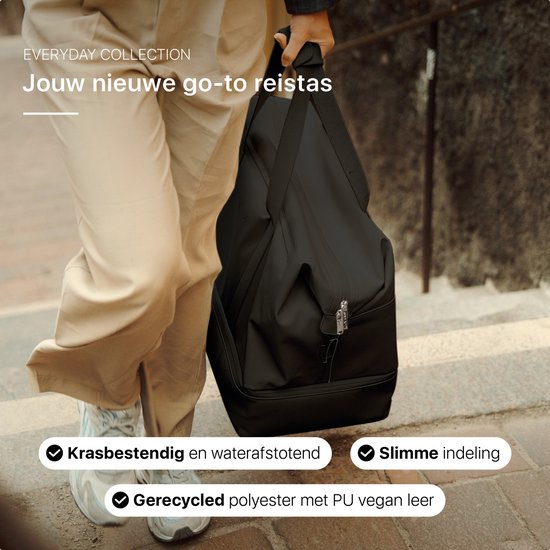 ONYX The Weekender – Sac de voyage pour femmes et hommes – Sac de week-end 50 L – Sac de voyage en tant que bagage à main – Noir Onyx