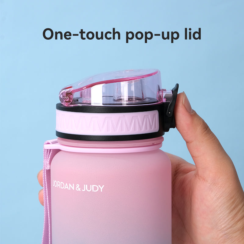 Gourde de sport Jordan & JUDY en Tritan - 1 000 ml - dégradé rose