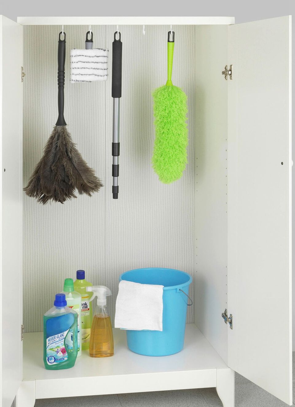 Plumeau télescopique Maximex avec articulation à 90° - 56-122 cm - Hauteur de travail jusqu'à 4 mètres