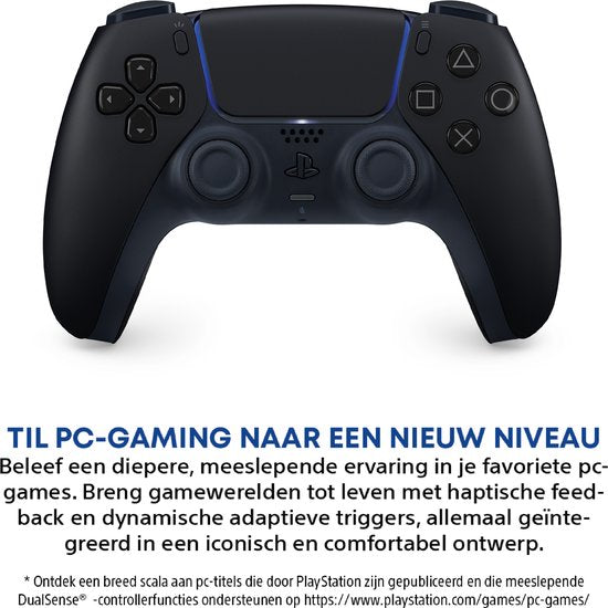 Manette sans fil DualSense pour PS5 de Sony - Noir nuit