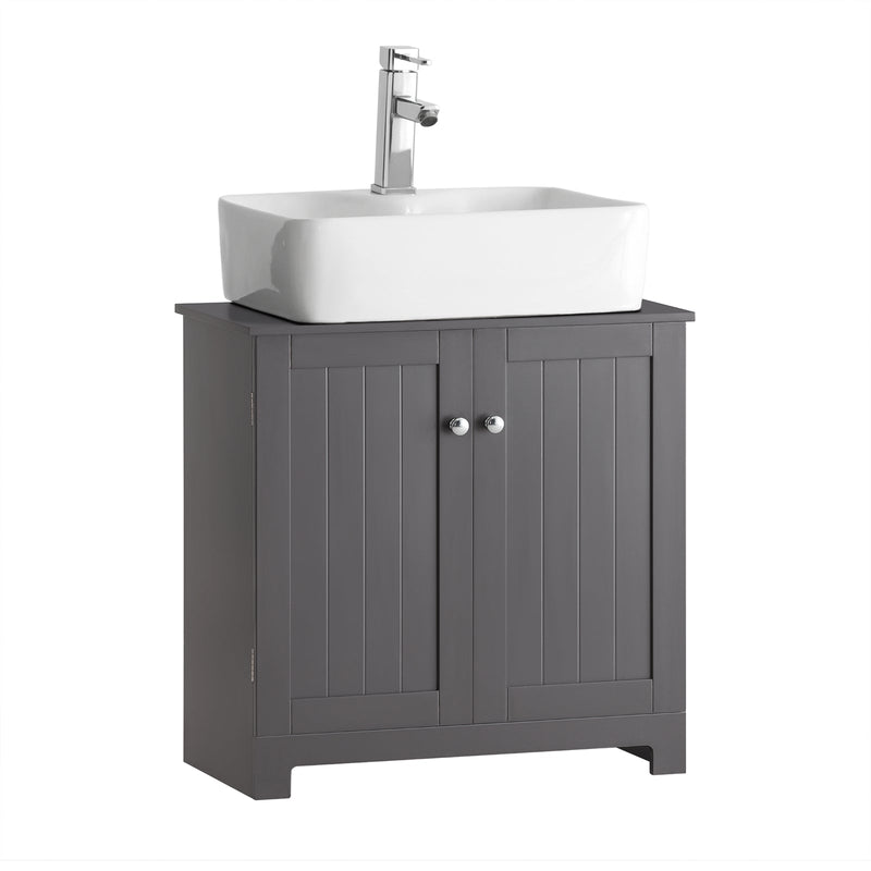 SoBuy Meuble de rangement à 2 niveaux - 60 X 29 X 60cm - gris