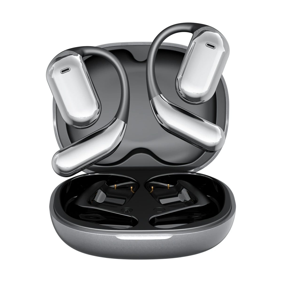 Écouteurs de traduction FITTEK YYK Q16 Pro AI - Gris argenté - Bluetooth 5.4, ANC, autonomie de 40 h