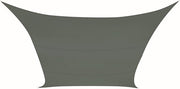 Perel Toile d'ombrage, hydrofuge, 4 x 3 m, 160 g/m², polyester, rectangle, vert gris