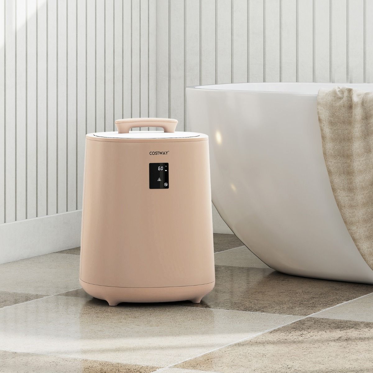 Sèche-serviettes Coast - Capacité de 18 litres - Écran LED - Marron café
