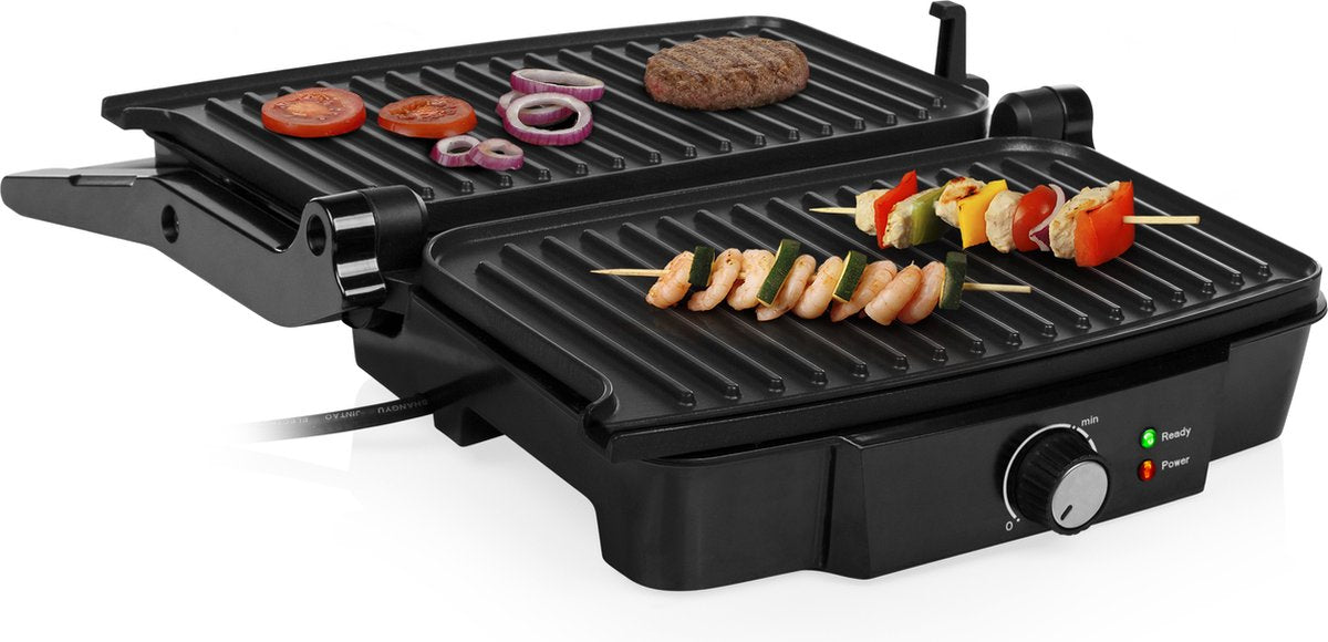 Grill de table Tristar PD-4958B - 1 000 W - 23 x 14,5 cm - Noir
