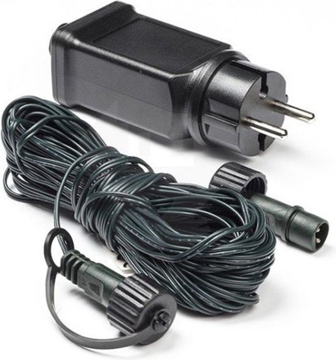 Adaptateur de démarrage pour guirlandes lumineuses - Nampook - 10 mètres, Convient pour jusqu'à 1600 LEDs - Noir