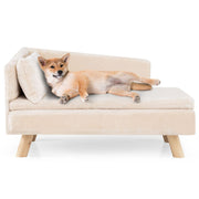 Canapé pour animaux de compagnie Coast - modèle surélevé - pour chiens et chats de petite et moyenne taille - blanc