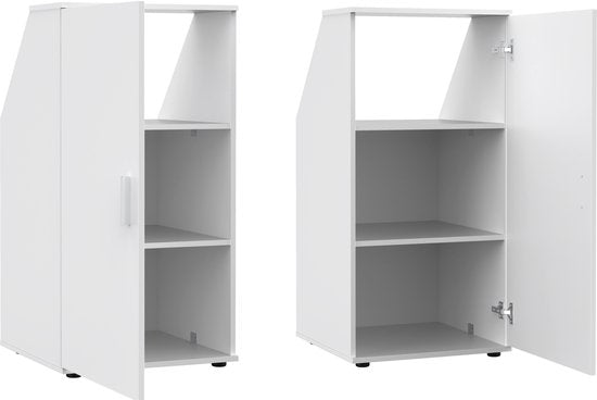 Armoire mur incliné chambre mansardée - armoire de rangement adaptée aux murs inclinés - armoire sous lucarne