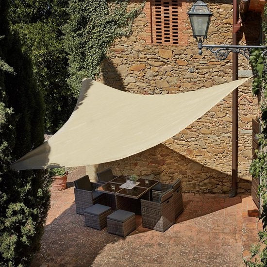 tectake - Auvent triangulaire 400 x 400 x 400 cm - 402603
