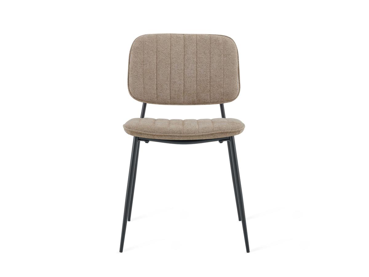 Chaise de salle à manger Multifurn Sol - Lot de deux - Taupe - taille standard