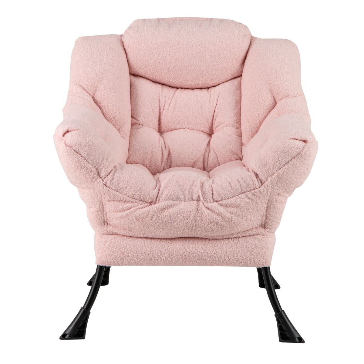 Fauteuil relax Coast - Fauteuil de détente ergonomique avec coussin d'appui-tête - Compartiment de rangement - Beige 80 x 74 x 97 cm