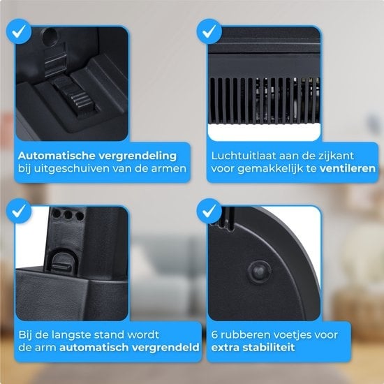 Nuvance - Séchoir et rafraîchisseur de chaussures - Séchoir à chaussures - Fonction ozone et séchage - Réglable - Noir