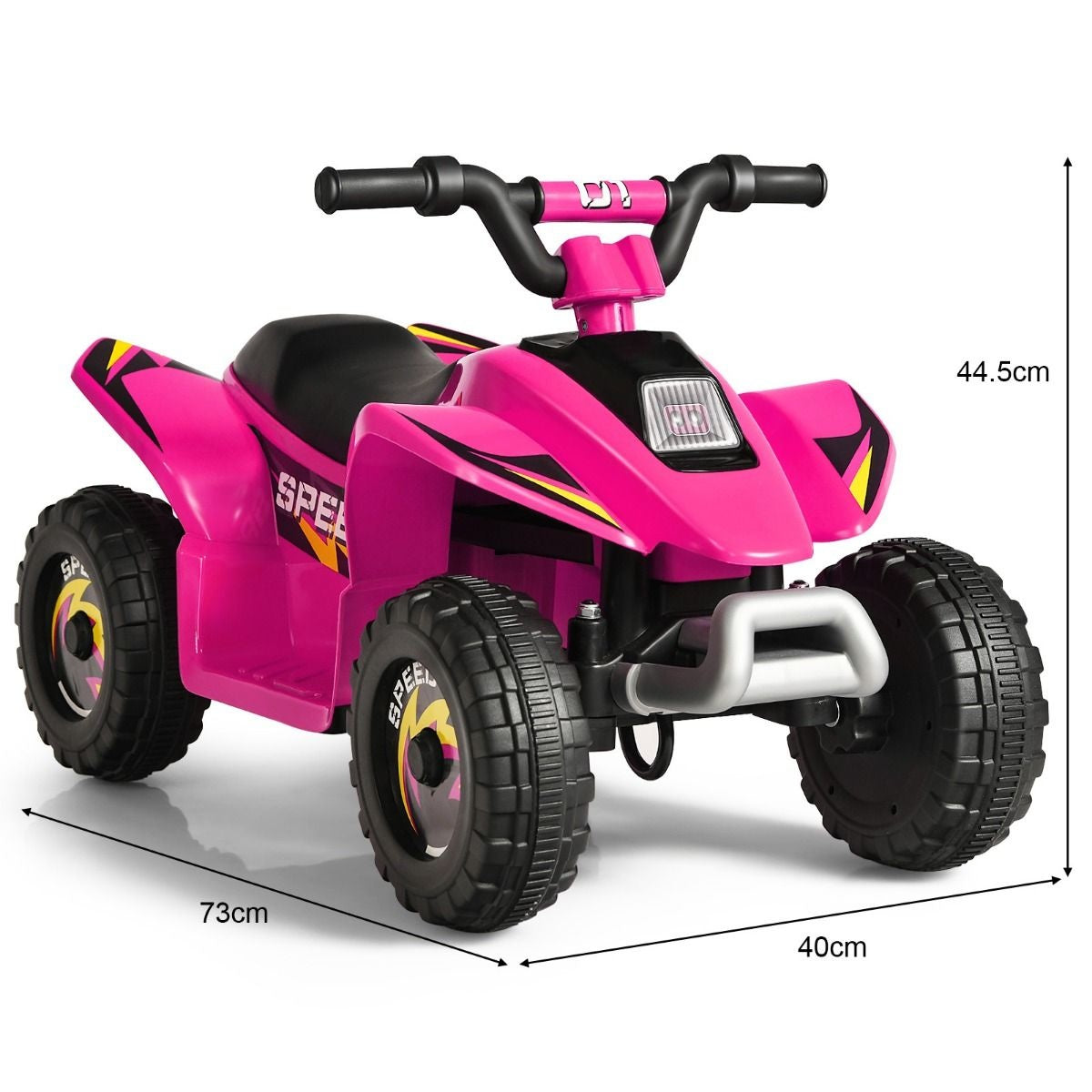 Coast Stroller Mini Electroquad 6 V Battery-Operated Quad 2.8-4.6 km/h Pink Pink