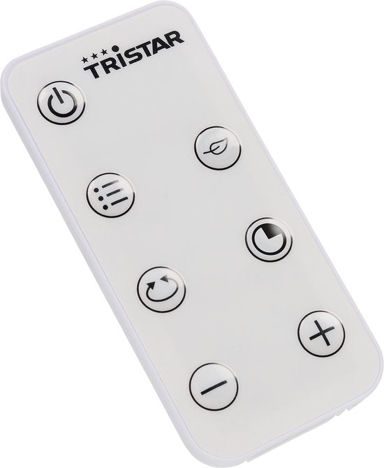 Radiateur électrique Tristar KA-5098 - Radiateur à tour en céramique - Télécommande - Convient pour 25 m² - Radiateur soufflant - Blanc
