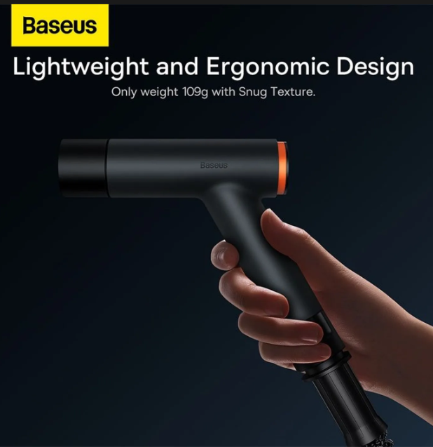 Lance d'arrosage pour voiture Baseus GF3 - Tuyau d'arrosage télescopique de 15 m - 3 modes de pulvérisation - Raccord universel - Gris foncé