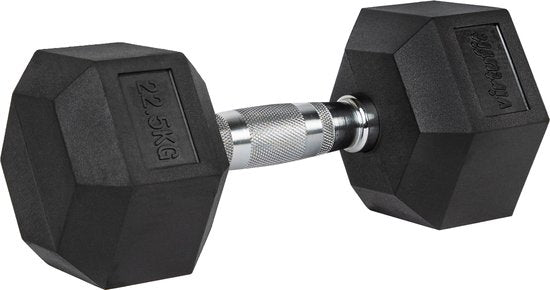 VirtuFit Hexa Dumbbell Pro - 22,5 kg - Haltère hexagonal - Musculation - À l'unité