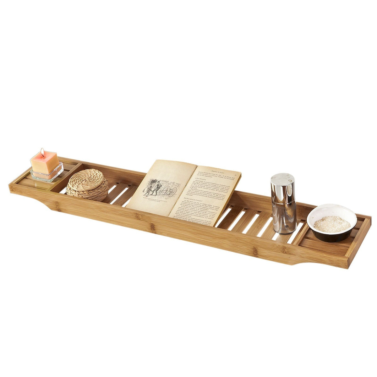 SoBuy FRG212-N 80cm Long - Planche de bain - Bambou