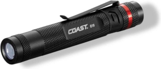 Coast G19 - Lampe de poche - Faisceau d'inspection - Résistante aux intempéries - Pile incluse
