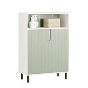 SoBuy Meuble de salle de bain - 2 portes - 60 x 30 x 87 cm - Blanc