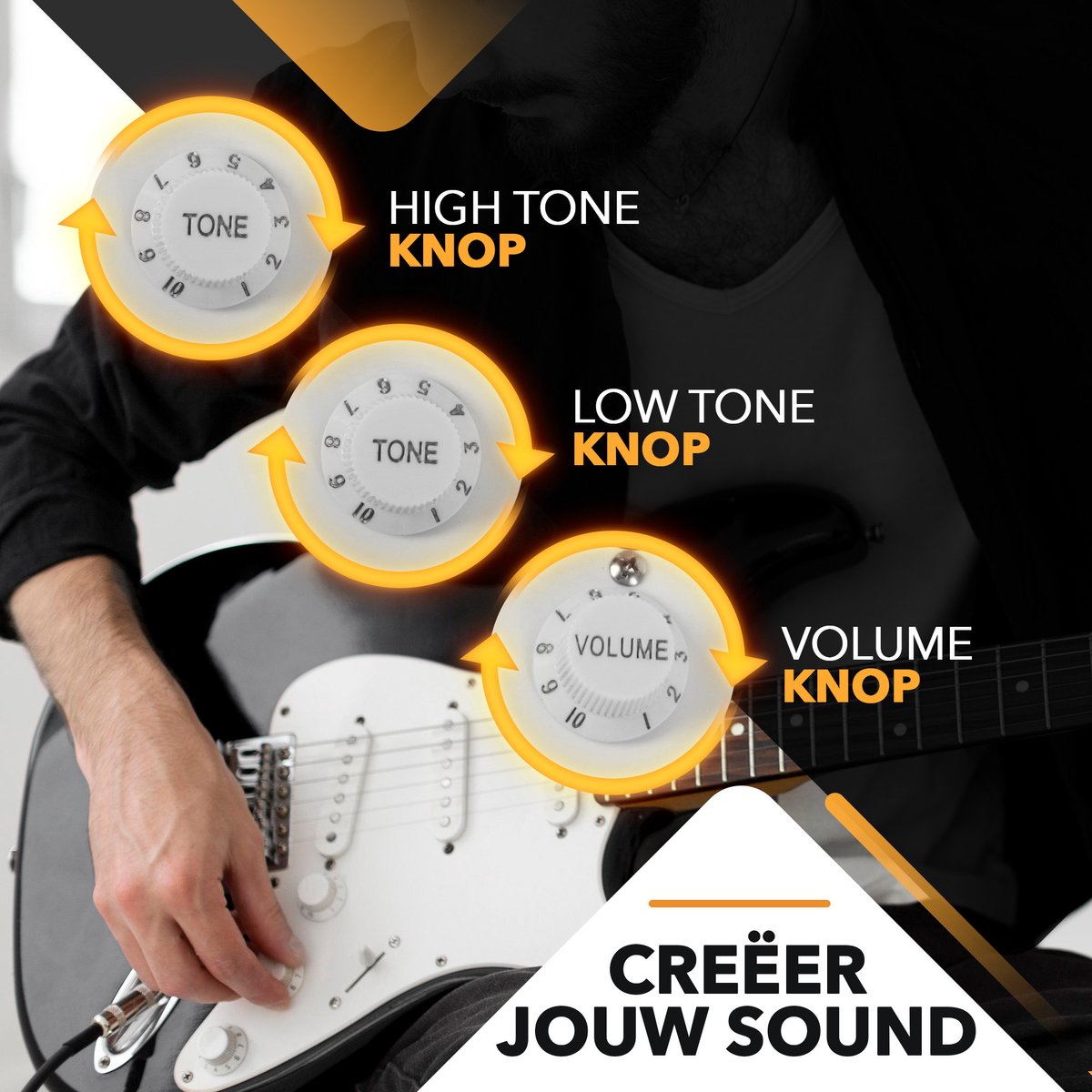 Guitare électrique Finesse avec housse – Sunburst – Format standard 4/4