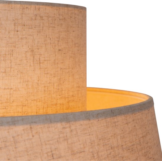 Lucide TRIBUTE - Suspension - Ø 60 cm - 1xE27 - Beige - Japandi