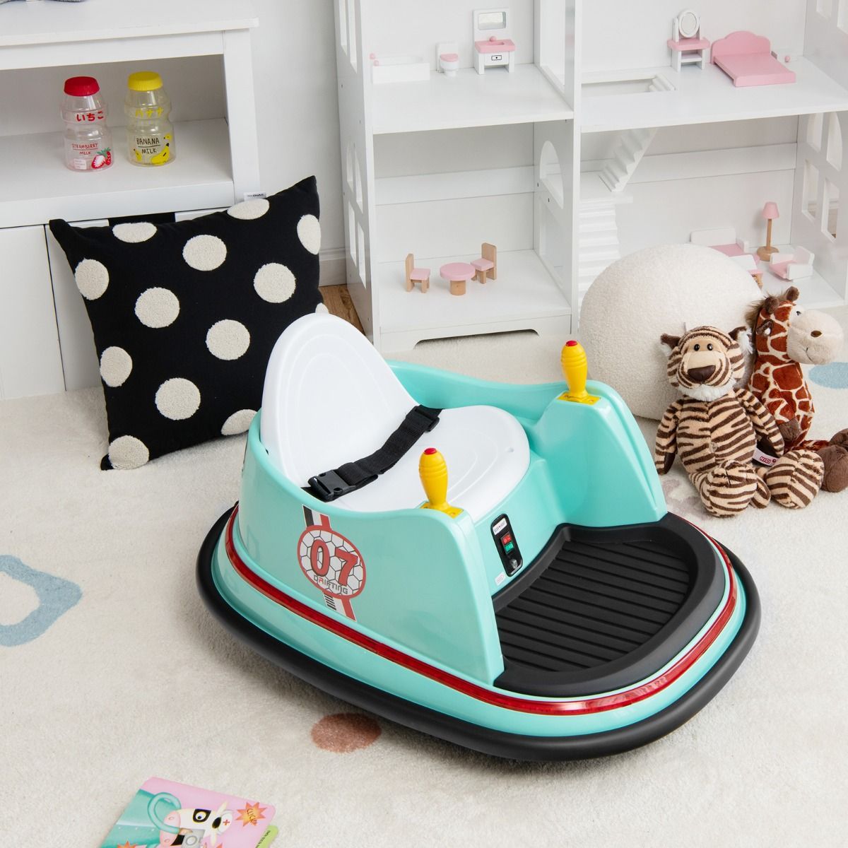Coast - Voiture électrique pour enfants - télécommandée - pivotante à 360 degrés - verte