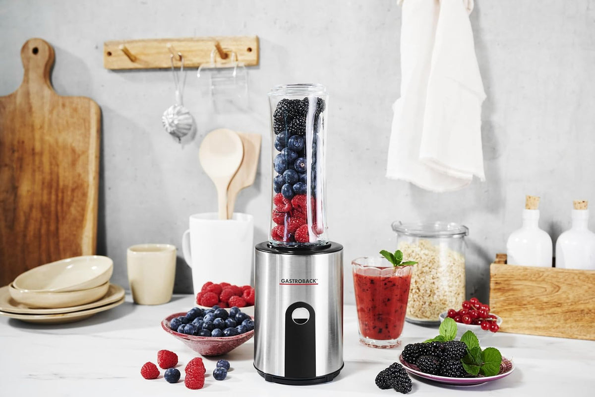 Gastroback 41033 Mixeur à smoothies Design Mix & Go - 0,6 litre - 300 W - acier inoxydable