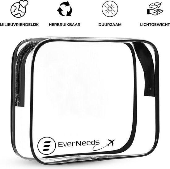 Trousse de toilette - EverNeeds - Transparent - Femmes et hommes - Organisateur - 1 pièce