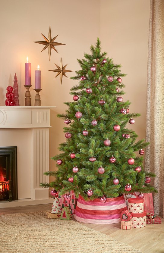 Série « Triumph Tree Wyoming » de sapins de Noël - Décorations de Noël d'intérieur avec des branches de sapin bien fournies - Sapin artificiel avec des aiguilles en PVC dures et réalistes - Sapin vert - H 230 x Ø 165 cm