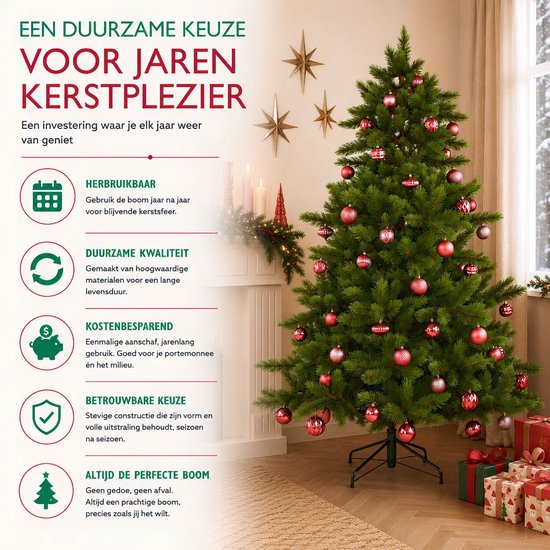 Série « Triumph Tree Wyoming » de sapins de Noël - Décorations de Noël d'intérieur avec des branches de sapin bien fournies - Sapin artificiel avec des aiguilles en PVC dures et réalistes - Sapin vert - H 230 x Ø 165 cm