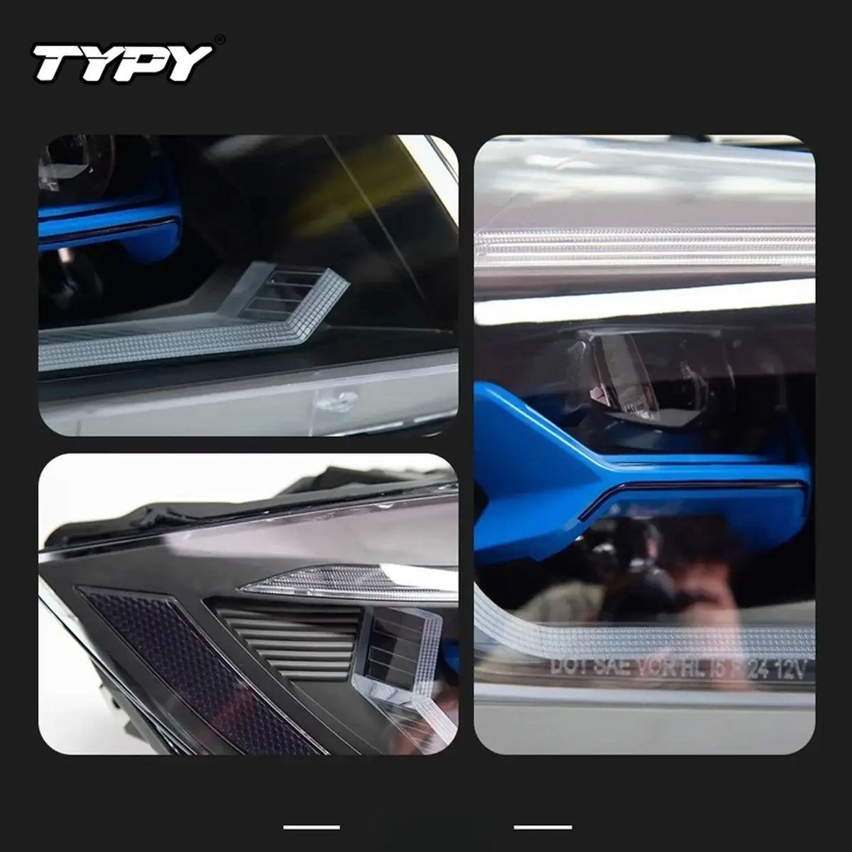Kit de phares LED TYPY pour BMW Série 3 E90 2005-2012 – 2 pièces – Clignotants dynamiques