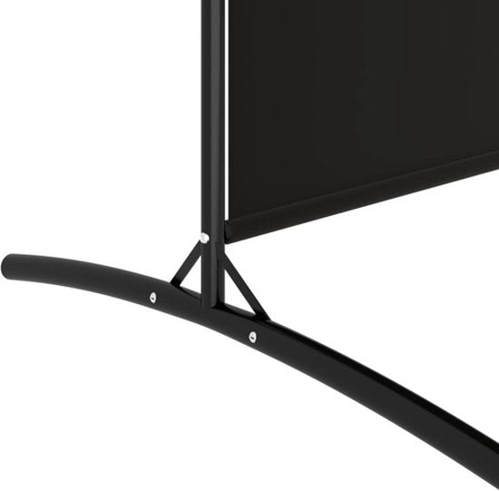 vidaXL - Paravent - avec - 2 - panneaux - 175 x 180 - cm - tissu - noir