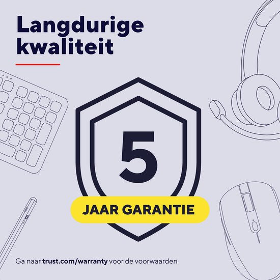 Trust Lyra - Clavier et souris sans fil - Multi-connect - Qwerty US - Bleu