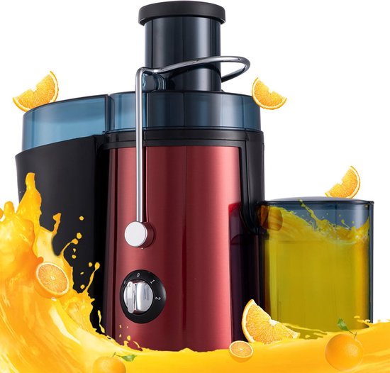 Centrifugeuse rapide Fuegobird L811 - Power Juicer - Acier inoxydable - 400 watts - Rouge