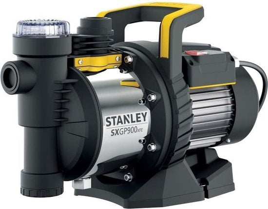 Stanley Pompe auto-amorçante, 900 W, pompe de jardin, acier inoxydable, 3600 l/h, IPX4, filtre à eau