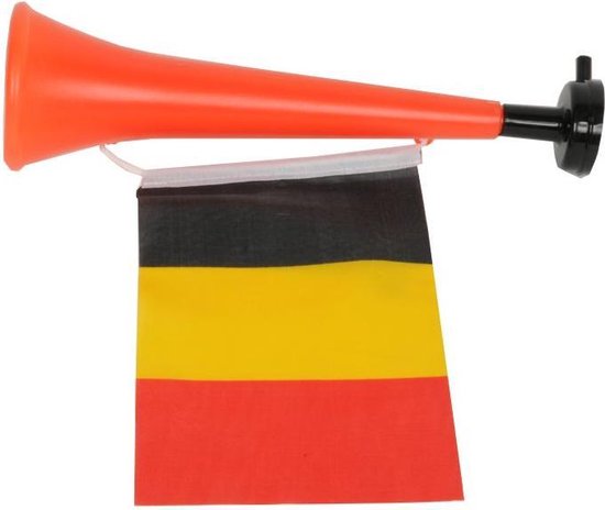 Corne avec drapeau Belgique 28cm