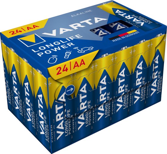 Varta Longlife Power AA, lot de 24 pièces