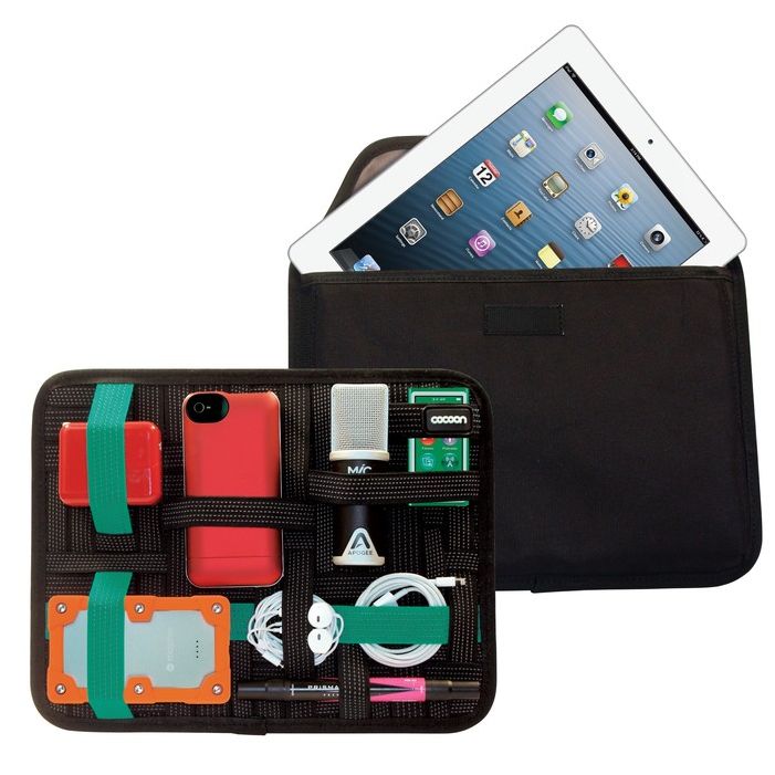 Organiseur d'accessoires Cocoon GRID-IT! avec compartiment pour tablette - 30,48 × 23,97 × 2,75 cm - Noir
