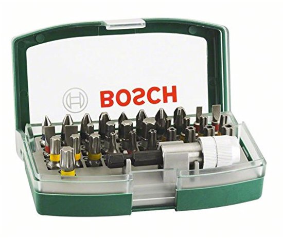 Jeu d'embouts de vis Bosch avec code couleur - 32 pièces