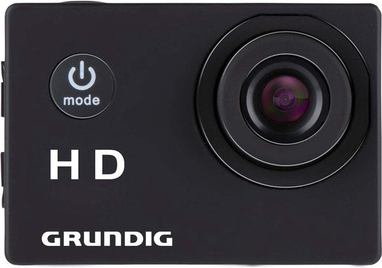 Grundig Action Camera HD720P - Caméra sous-marine - Étanche jusqu'à 30M - Écran LCD 2" - Accessoires divers inclus - Détection de mouvement - Noir