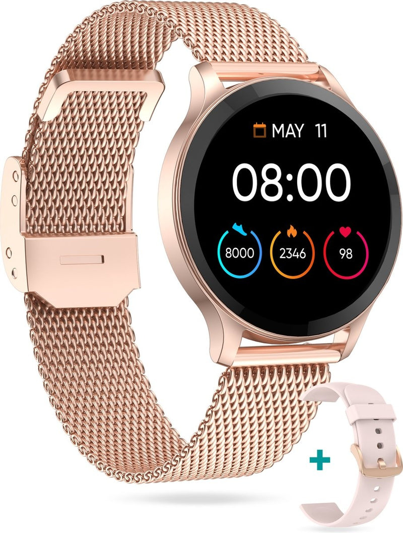 Montre de sport FITAGE, Smartwatch, Podomètre, Rose