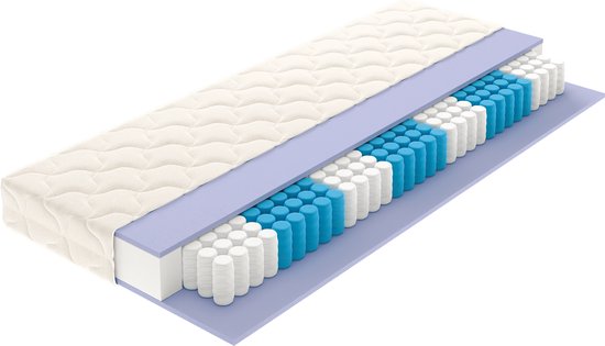 Vitality Pur - Matelas Flex Comfort - Ressorts ensachés et mousse à froid