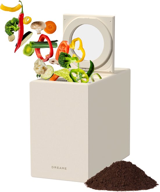Broyeur de déchets alimentaires Dreame SF25 - 2,5 L - Ultra silencieux (27 dB) - Sans odeur - Autonettoyant - Composteur électrique de cuisine à installer sous l'évier