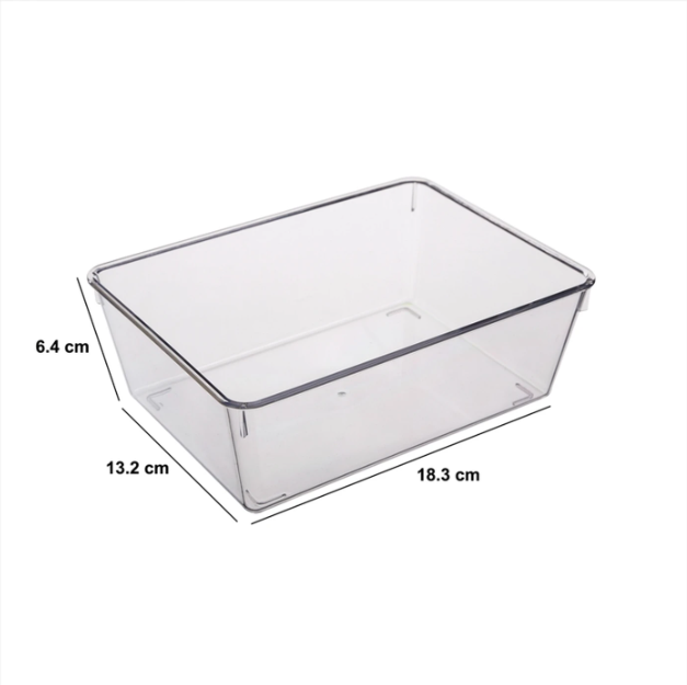 Étagère de rangement transparente 5five - 19,9 x 14,5 x 5,5 cm - Plastique