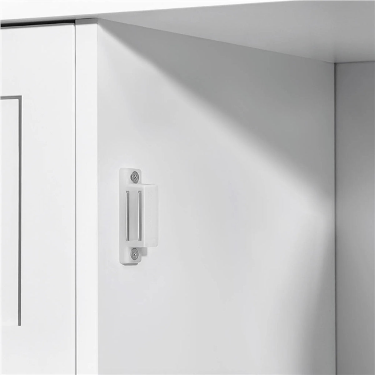 Yaheetech Meuble de salle de bain blanc - 3 tiroirs et meuble avec étagère réglable et rangement ouvert - Pour salon et chambre - Mdf blanc et métal - 55.5 x 29.5 x 86.5 cm