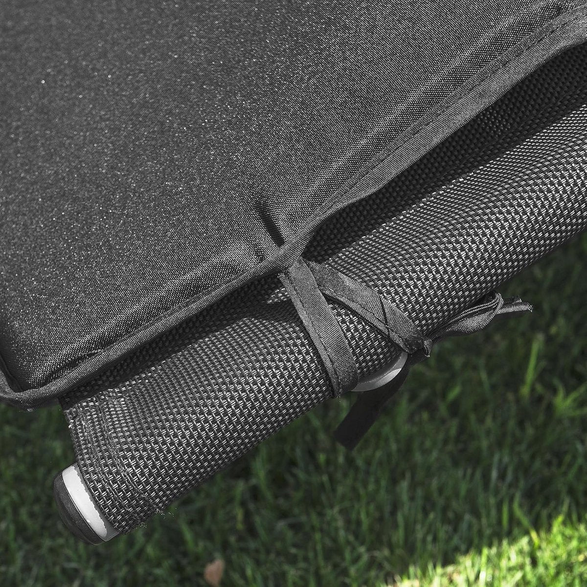 SoBuy OGS28-P02 Coussin pour fauteuil à bascule - Ergonomique - Appui-tête - 170 x 50 x 5 cm - Noir