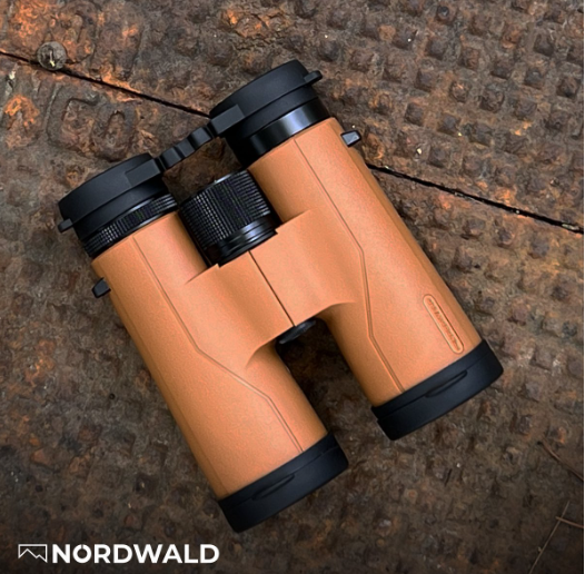 Jumelles Nordwald 10x42 - Cognac - Avec adaptateur pour smartphone