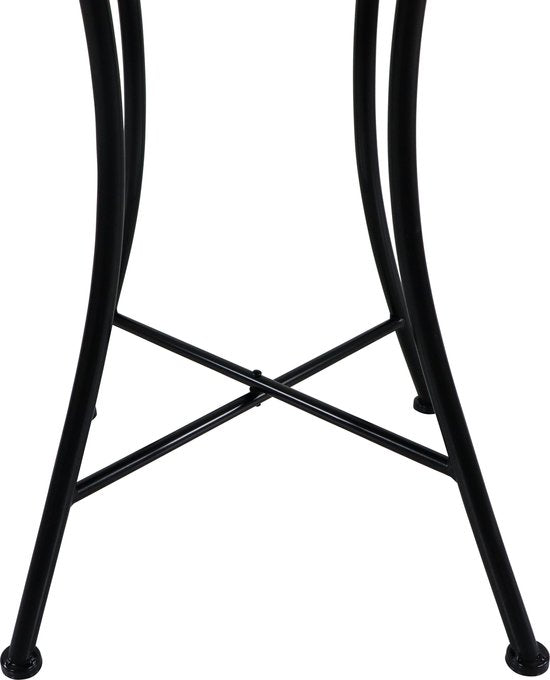 AXI Amélie Ensemble de bistrot Mosaïque Fleurs Rose - Structure métallique avec carreaux en céramique – Ensemble de balcon comprenant 2 chaises et une table